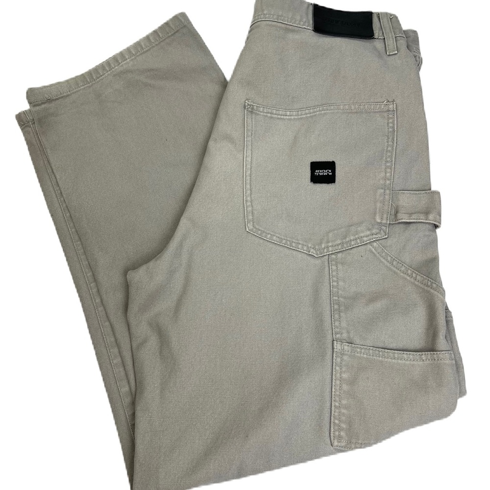 Public Supply Utility Double Knee Carpenter Cargo Pant 32/30 Gray  Streetwear